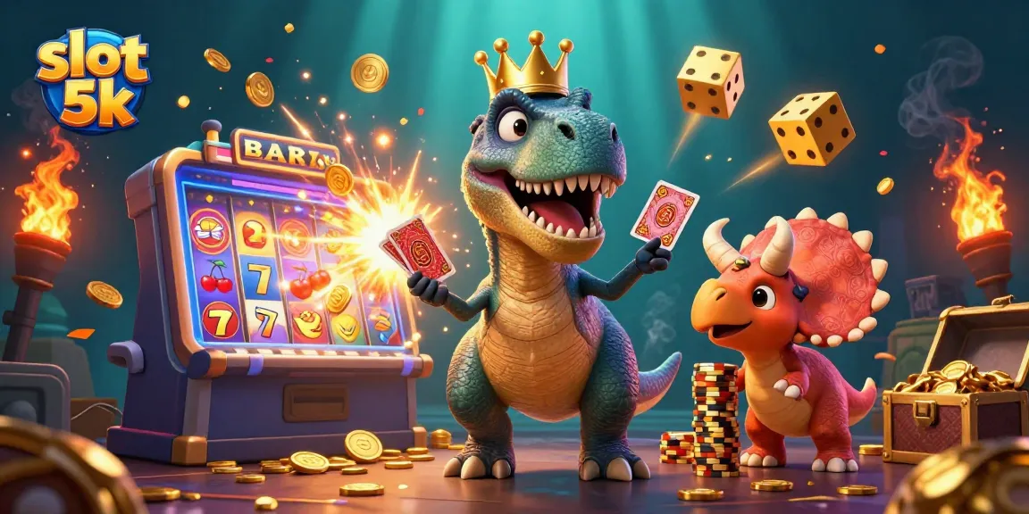 Experience the thrill of slot 5k gaming with fun characters and vibrant casino elements galore.