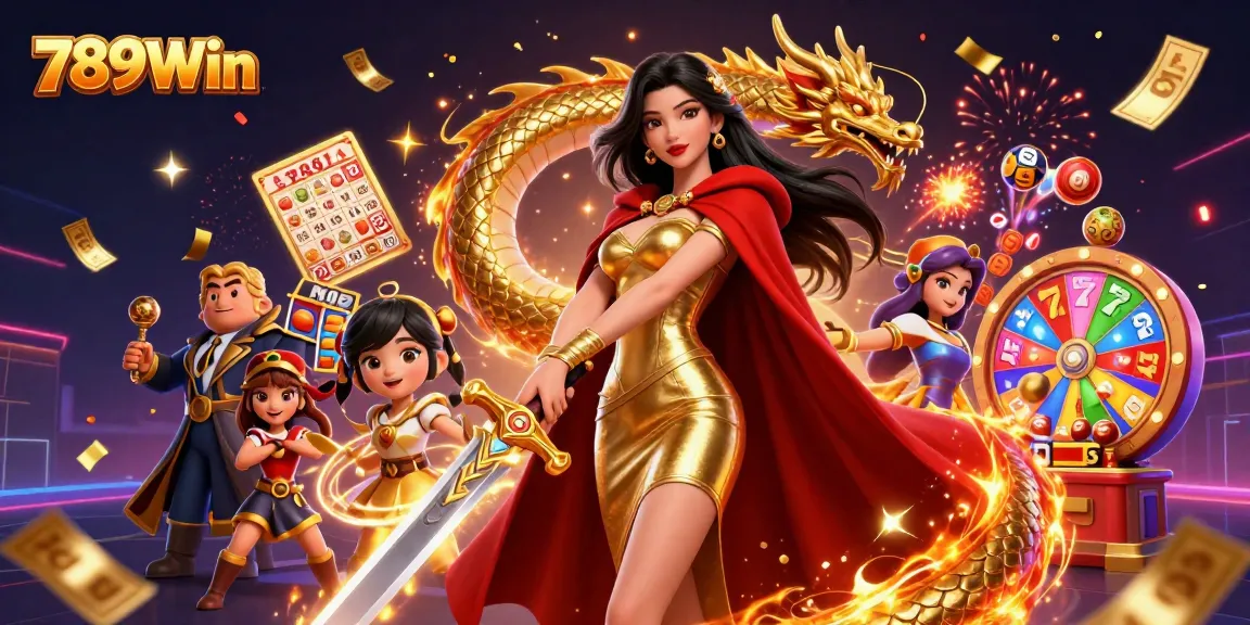 Spin the reels and win big with 789Win's vibrant casino experience filled with exciting game elements.