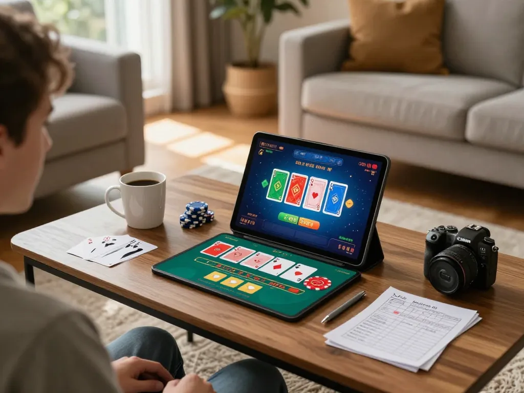 Bermain permainan blackjack di platform TEPAT88 dari rumah yang nyaman, menekankan permainan yang bertanggung jawab.