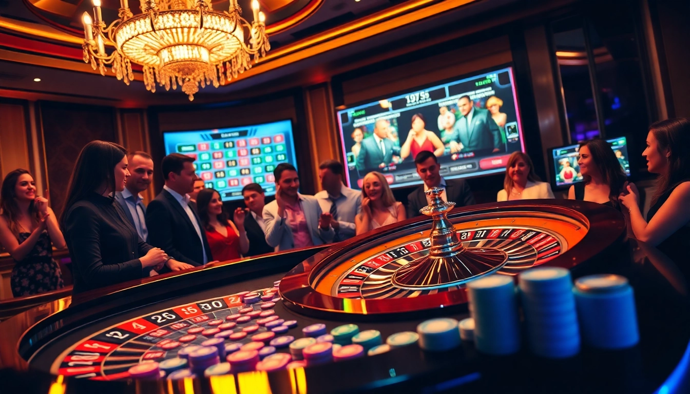 Watch the live sdy draw unfold with an exciting atmosphere in a luxurious casino setting.