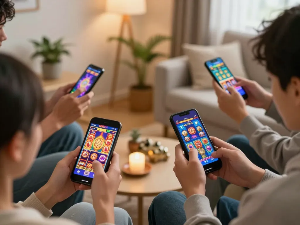Experience thrilling gameplay with IDCASH88 while enjoying mobile slot games in a cozy home environment.