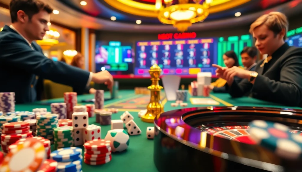 Keo nha cai betting strategies showcased at an elegant casino table with casino chips and dice.