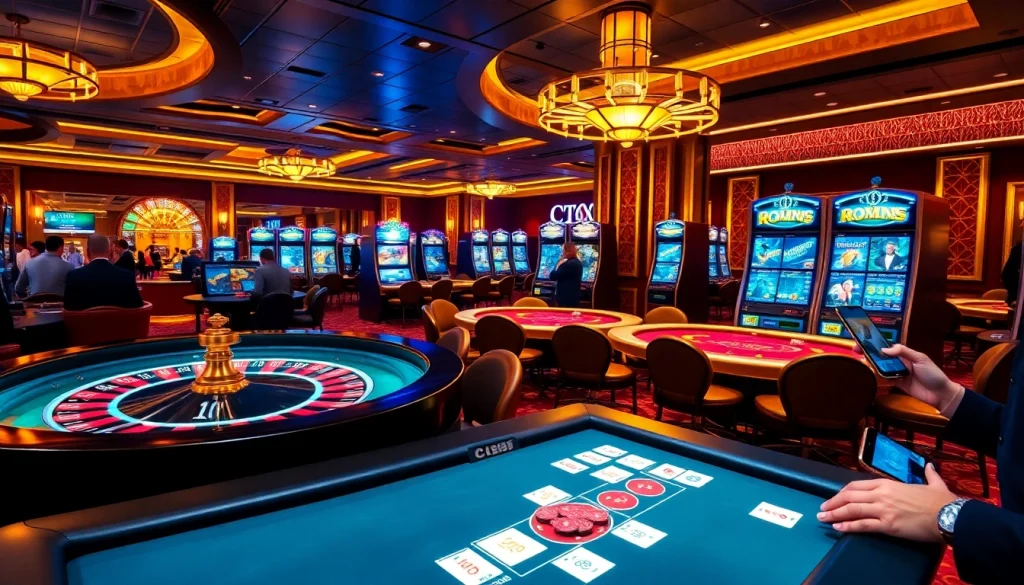 C168 offers an exciting online gambling experience with vibrant casino tables and digital interfaces.