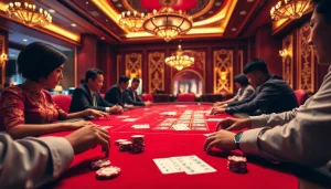 Experience the thrill of Togel China at a luxurious casino table with engaging players.
