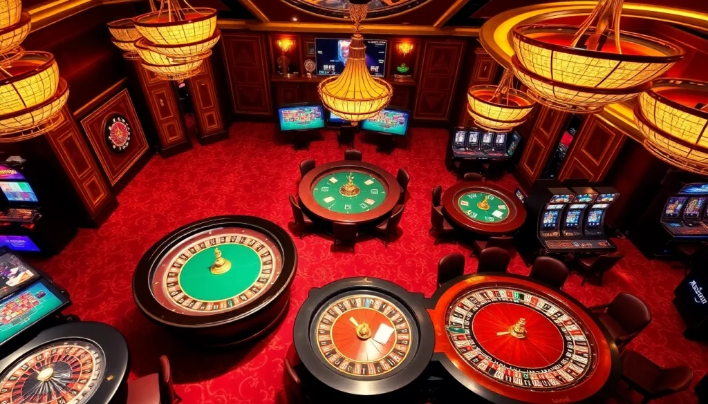 Experience the excitement of gambling with vibrant casino games at https://8kbet.ink/ showcasing table games and slot machines.