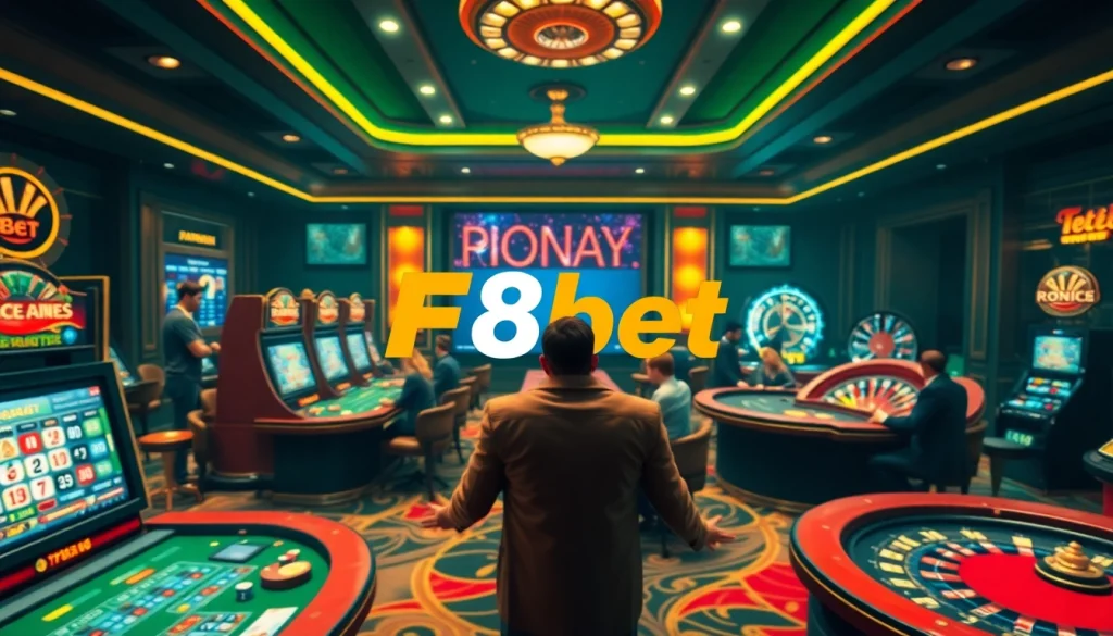 Players enjoying an exciting online gambling experience at F8bet casino tables.