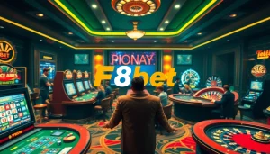 Players enjoying an exciting online gambling experience at F8bet casino tables.