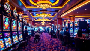 Experience thrilling slot gacor games at a vibrant casino featuring enticing machines and exciting atmosphere.