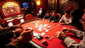 Engage with the hidden wiki insights at a luxurious poker table in an electrifying casino atmosphere.