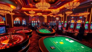 SODO Casino players thrill at the vibrant tables, showcasing excitement and winning opportunities.