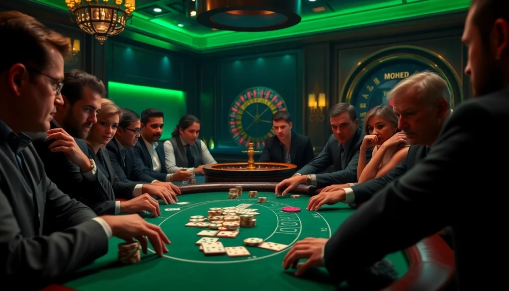 mm88 poker table action captures the thrill of high-stakes gambling experience.