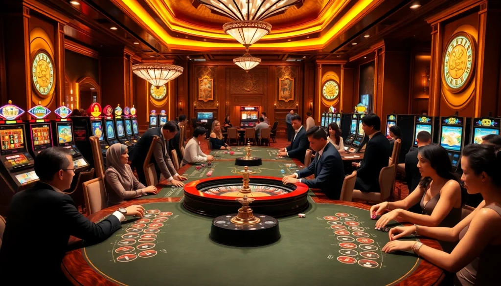 Experience the thrill of Pahala4D with professional gamblers at luxurious casino tables.