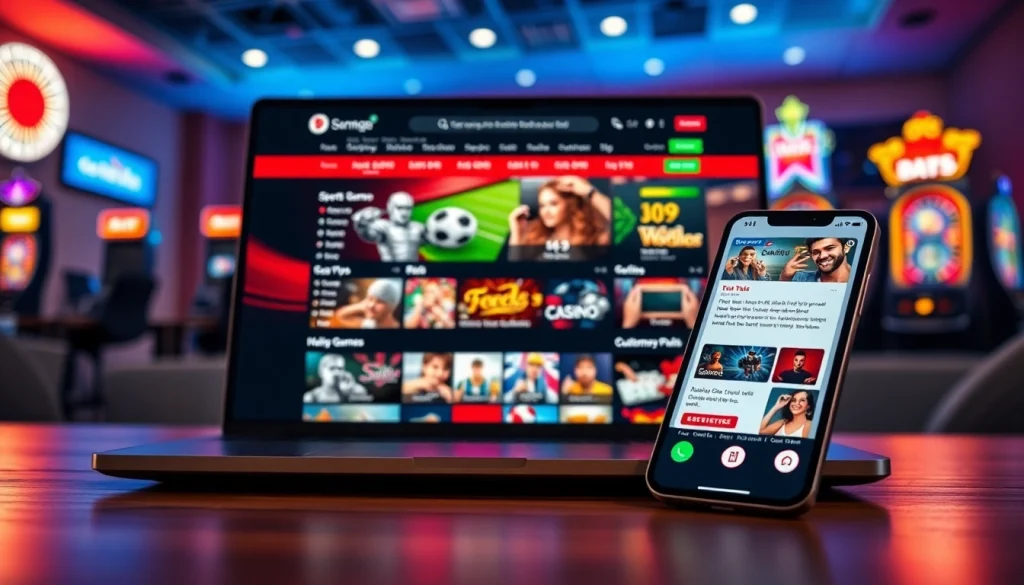 nhacaiuytin online gambling interface with engaging games, user-friendly design, and vibrant colors.