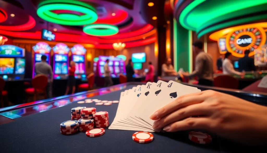 Experience thrilling gameplay at https://hitclub9.us.com/ with vibrant casino visuals of poker and slots.