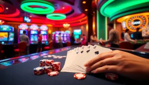 Experience thrilling gameplay at https://hitclub9.us.com/ with vibrant casino visuals of poker and slots.