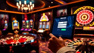 Experience the BRO138 login with a user-friendly interface showcasing exciting casino elements.