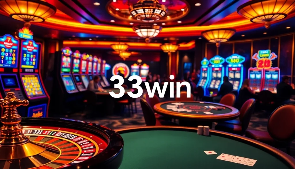 Experience thrilling gameplay at 33win with vibrant casino tables and exciting players.