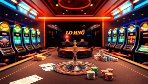 Lô Đề Trực Tuyến betting excitement showcased through a luxurious virtual casino interface.
