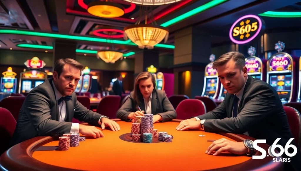 S666 casino promotions create excitement at the poker table with vibrant betting chips.